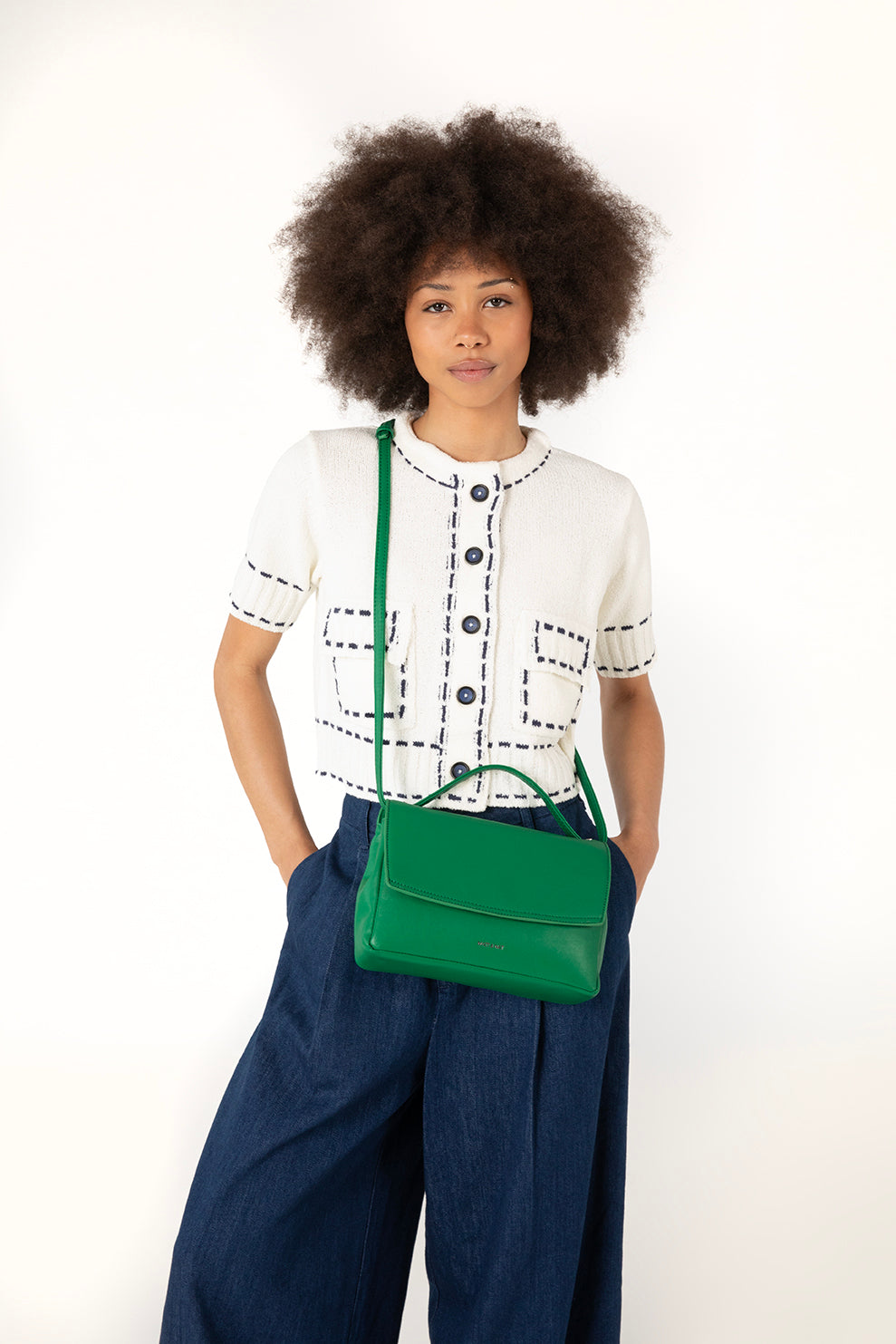 JODI Vegan Crossbody Bag – Forum | Color: Navy - variant::navy