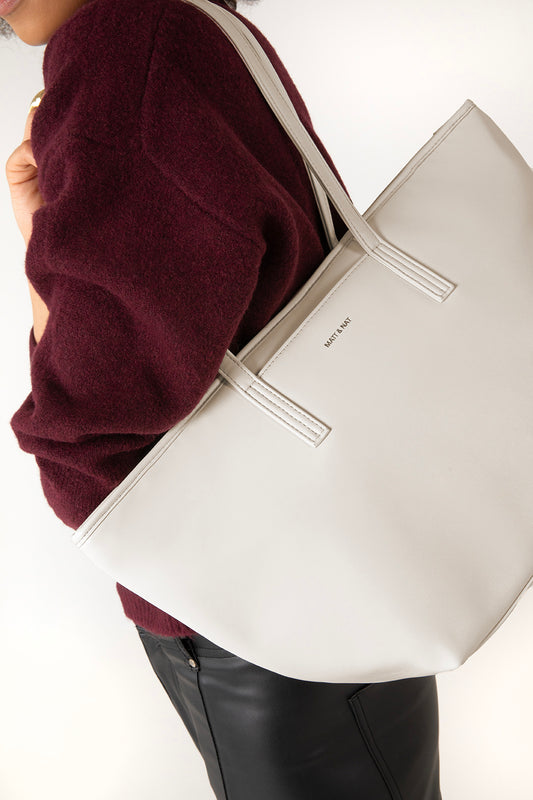 Marisa  Vegan Tote Bag - Forum | Color: Cloud - variant::cloud