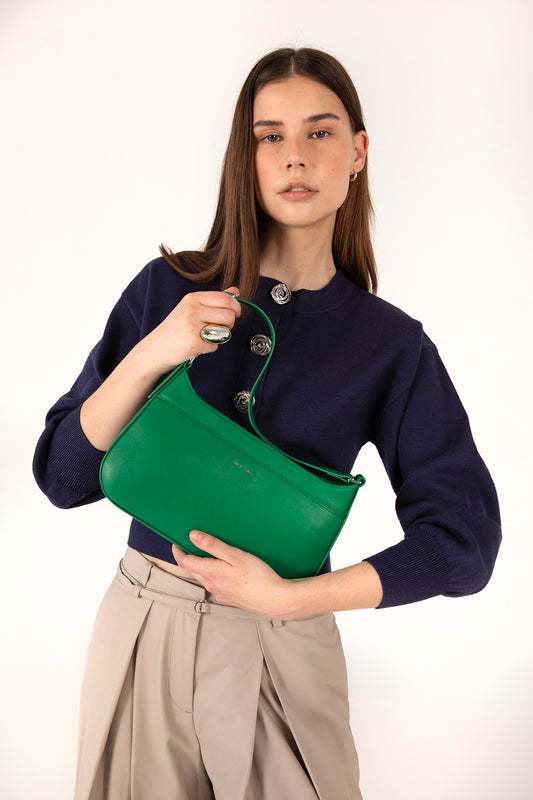 REVE Vegan Shoulder Bag - Forum | Color: Navy- variant::navy