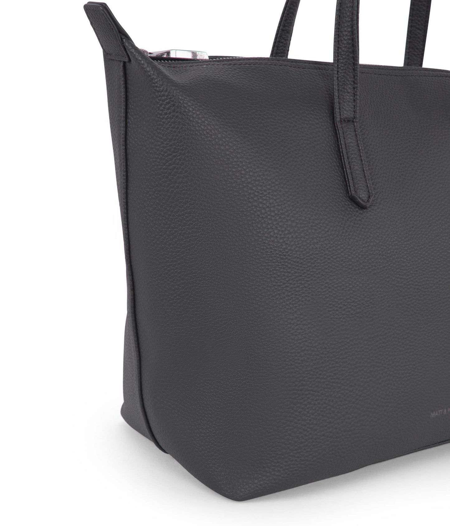 ABBI Vegan Tote Bag - Grain | Color: Coal - variant::coal