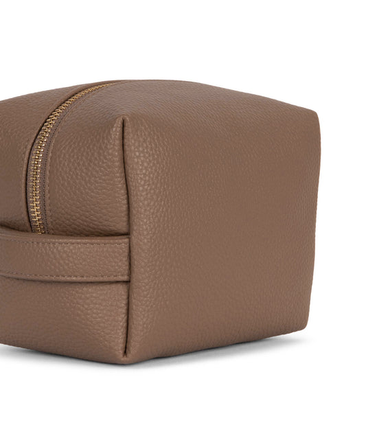 BLAIRSM Small Vegan Toiletry Case - Grain | Color: Toffee - variant::toffee