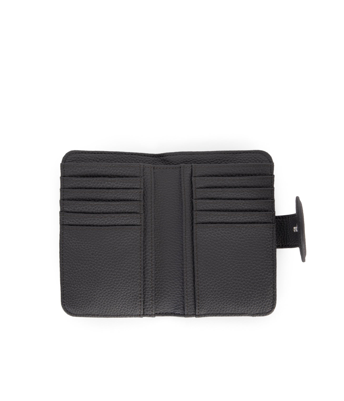 FLOATSM Small Vegan Wallet - Grain | Color: Coal- variant::coal