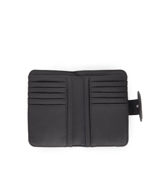 FLOATSM Small Vegan Wallet - Grain | Color: Coal- variant::coal
