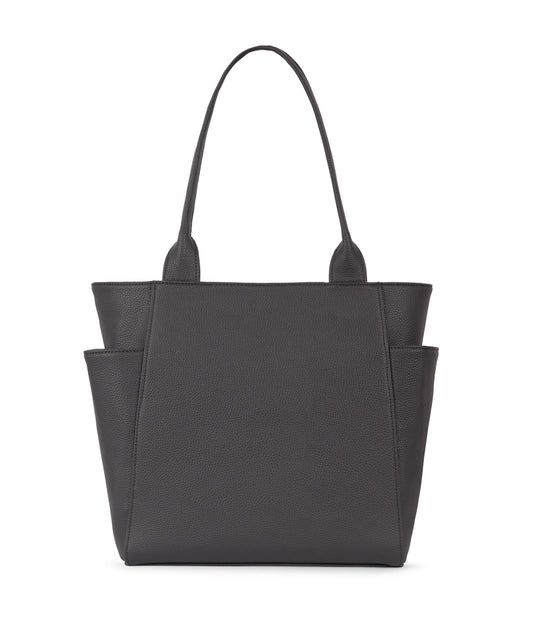 IONA Vegan Tote Bag - Grain | Color: Coal - variant::coal