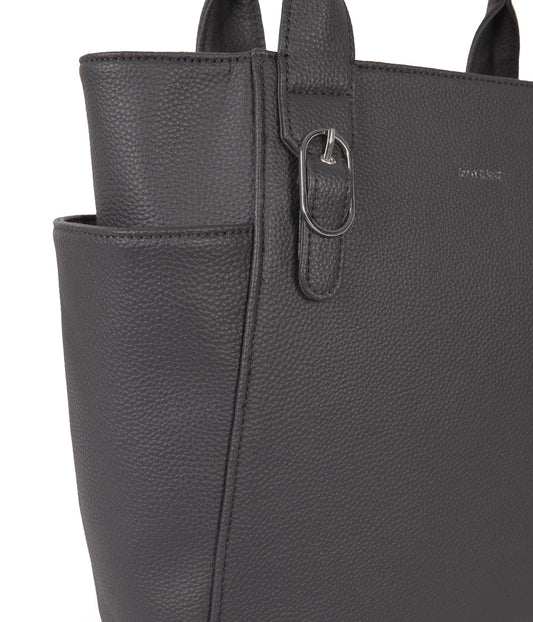 IONA Vegan Tote Bag - Grain | Color: Coal - variant::coal