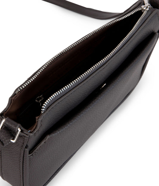 IVY Vegan Crossbody Bag - Grain | Color: Coal - variant::coal