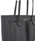 JOS Vegan Tote Bag - Grain | Color: Coal - variant::coal