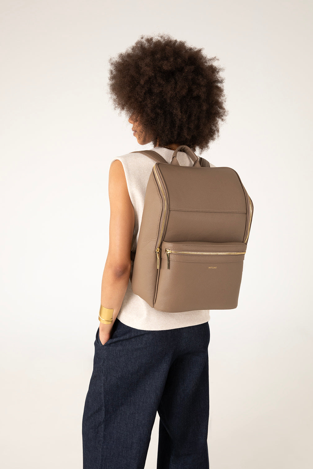 REMI Vegan Backpack – Grain | Color: Toffee - variant::toffee