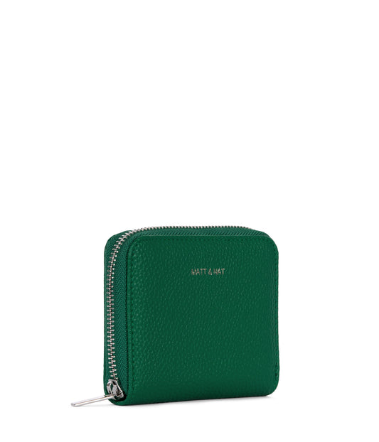 RUE Small Vegan Zip Wallet - Grain | Color: Avocado - variant::avocado
