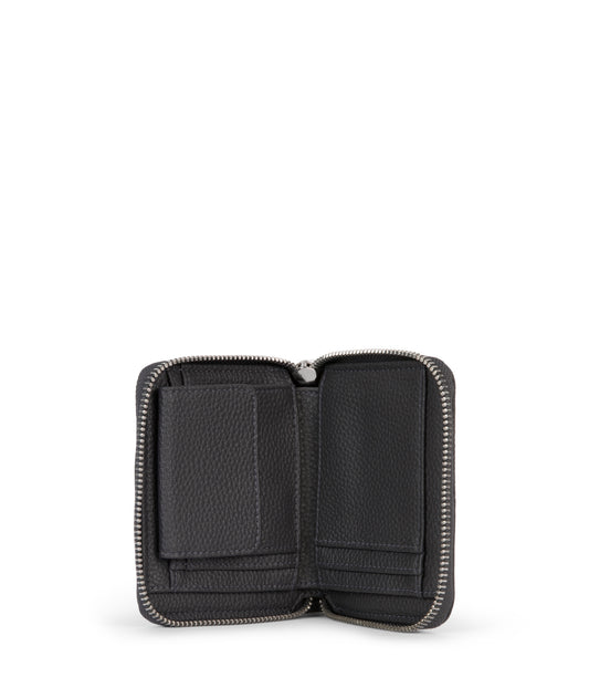 RUE Small Vegan Zip Wallet - Grain | Color: Coal - variant::coal