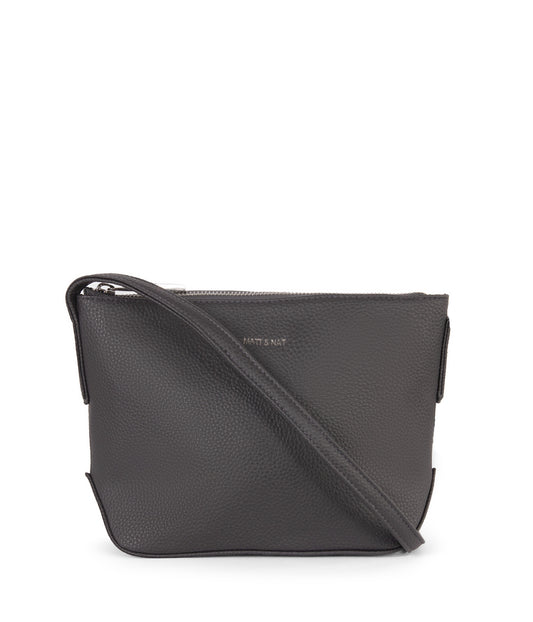 SAM Vegan Crossbody Bag - Grain | Color: Coal - variant::coal