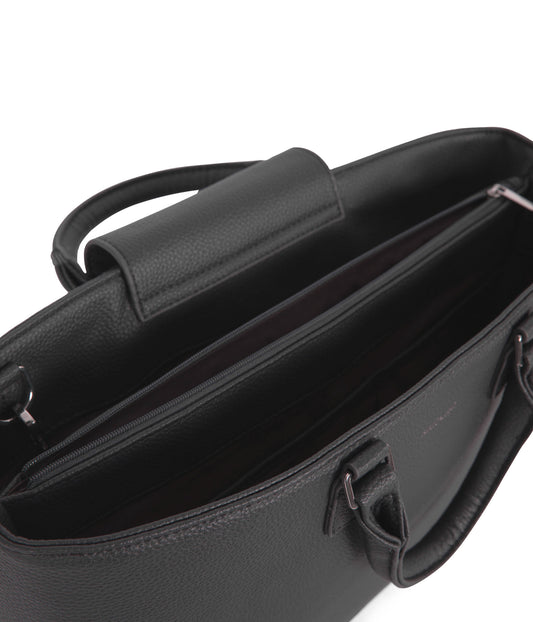 SEVYN Vegan Satchel - Purity | Color: Coal - variant::coal