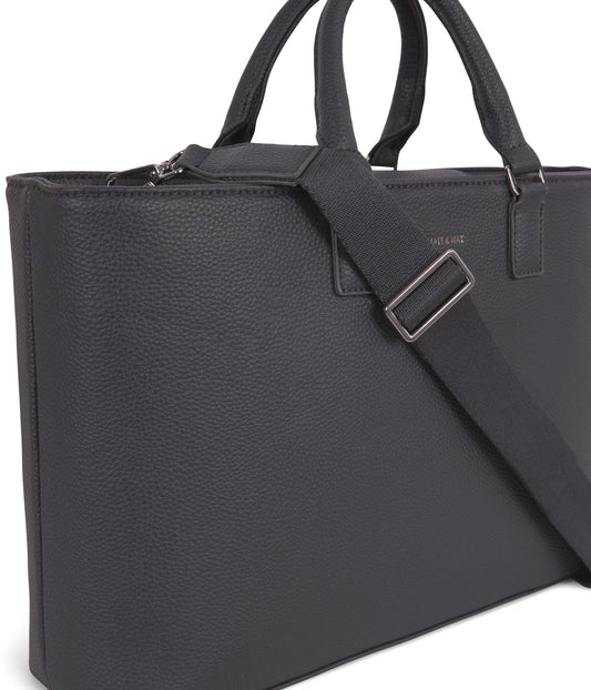 SEVYN Vegan Satchel - Purity | Color: Coal - variant::coal