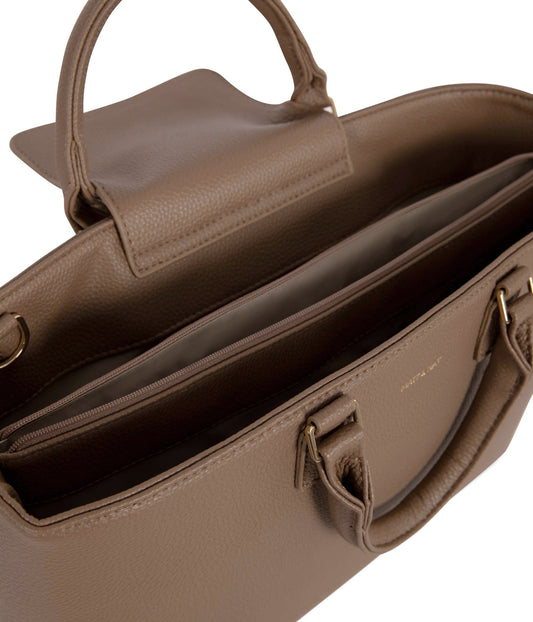 SEVYN Vegan Satchel - Purity | Color: Toffee - variant::toffee