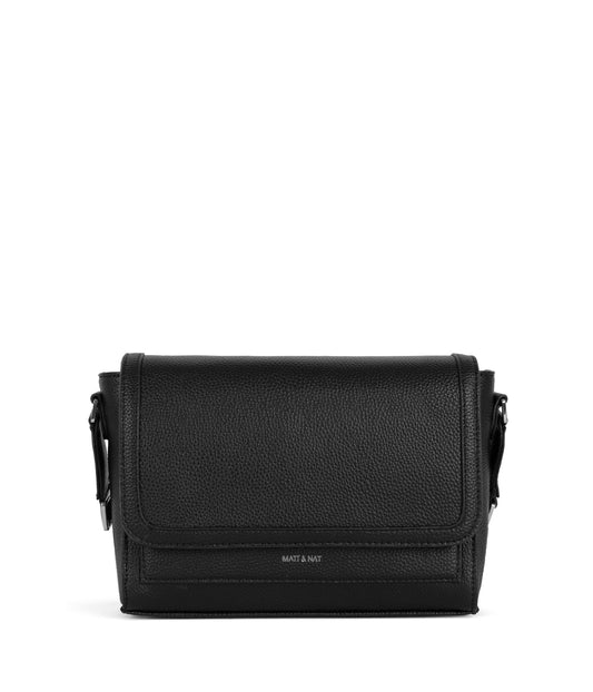 SUNNY Vegan Shoulder Bag – Grain | Color: Black - variant::black