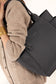 IONA Vegan Tote Bag - Grain | Color: Coal - variant::coal