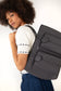 JOS Vegan Tote Bag - Grain | Color: Black - variant::black