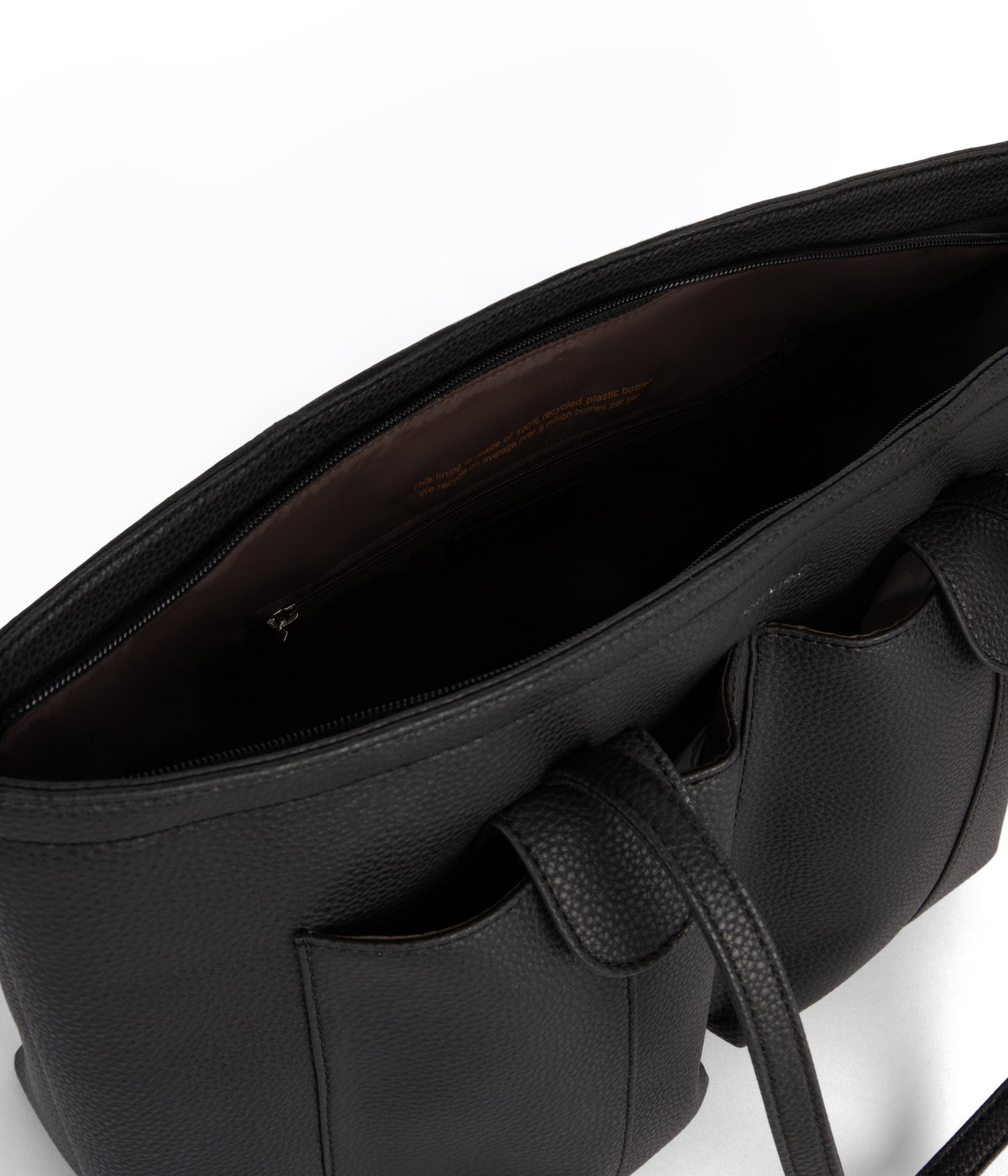 JOS Vegan Tote Bag - Grain | Color: Black - variant::black