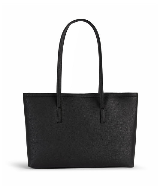 JOS Vegan Tote Bag - Grain | Color: Black - variant::black
