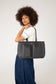 JOS Vegan Tote Bag - Grain | Color: Coal - variant::coal