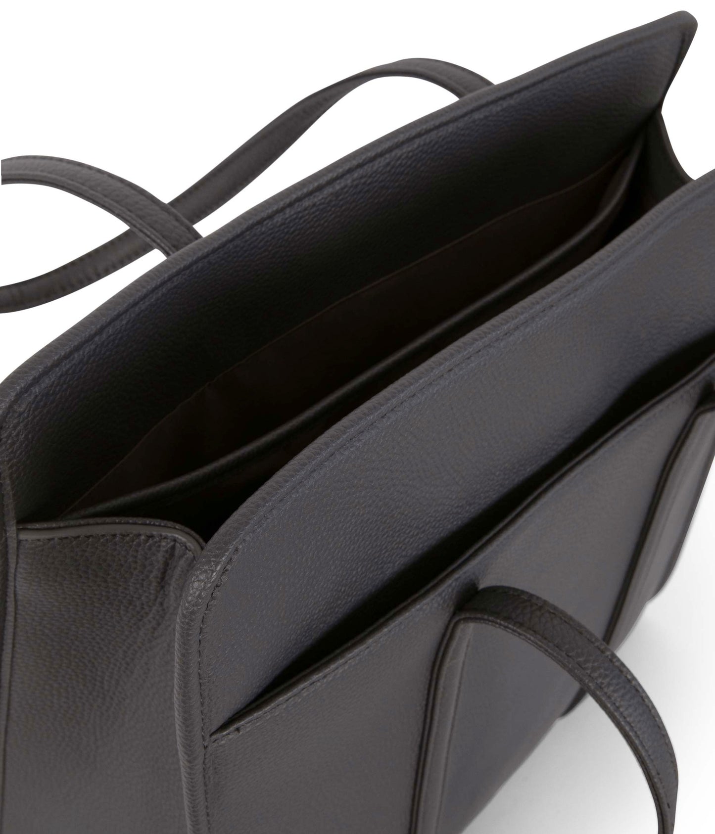 LUSIK Vegan Tote Bag – Grain | Color: Coal - variant::coal