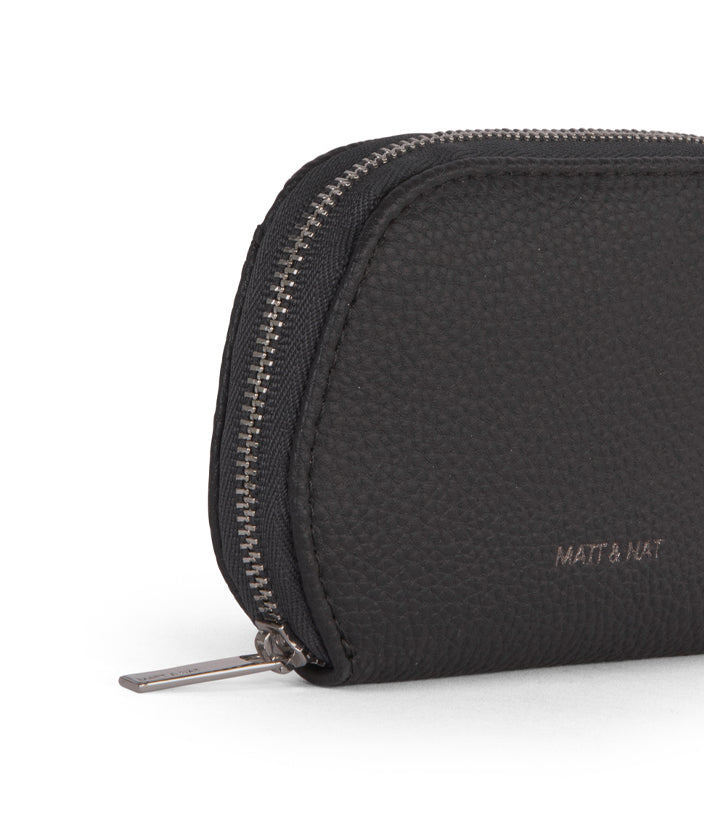 NADYA Vegan Card Holder – Grain | Color: Coal - variant::coal