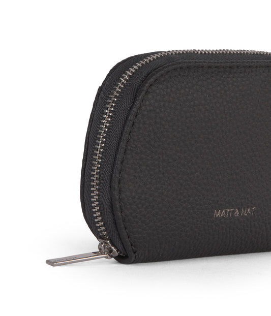 NADYA Vegan Card Holder – Grain | Color: Coal - variant::coal