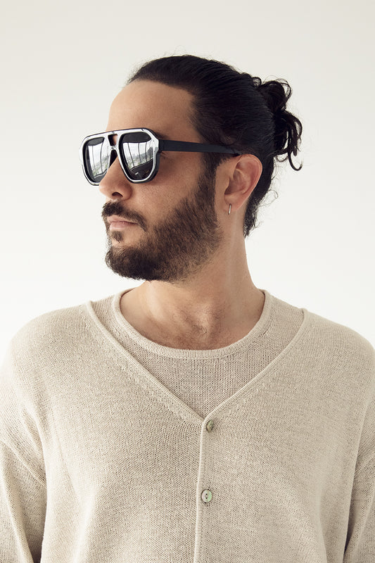 LIVY Aviator Sunglasses | Color: Black - variant::black