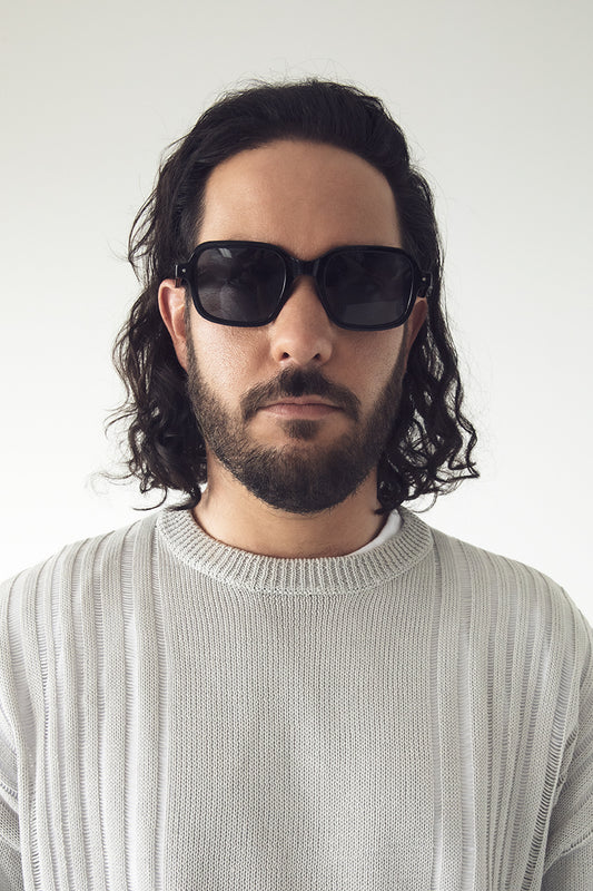 MEJIA Square Sunglasses | Color: Black - variant::black