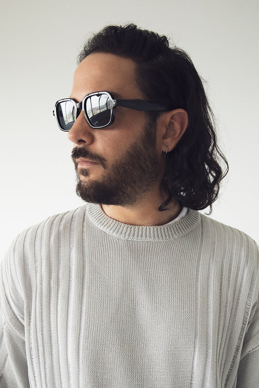 MEJIA Square Sunglasses | Color: Black - variant::black