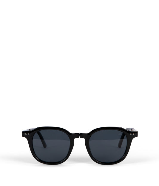 NIKA Round Foldable Sunglasses | Color: Black - variant::black