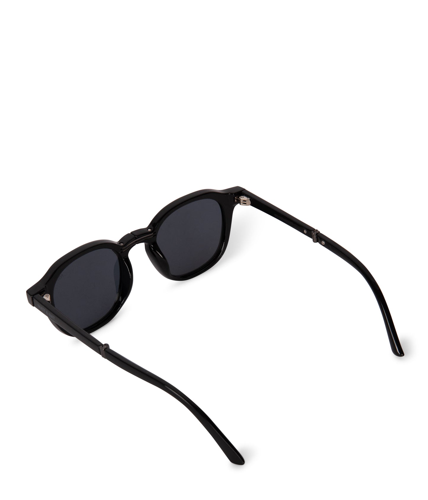 NIKA Round Foldable Sunglasses | Color: Black - variant::black