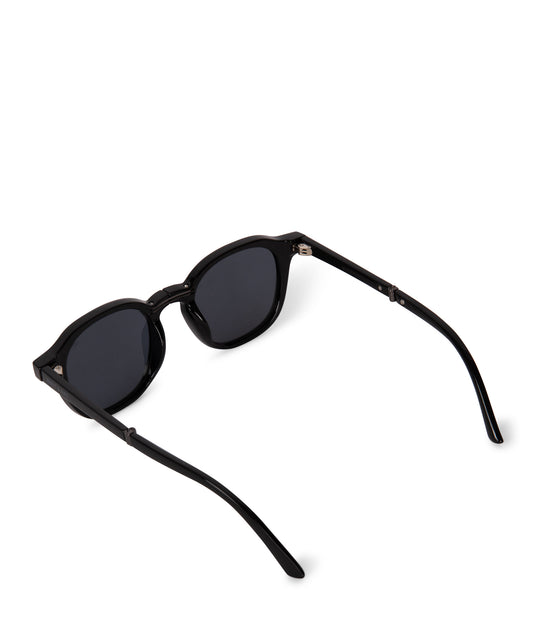 NIKA Round Foldable Sunglasses | Color: Black - variant::black