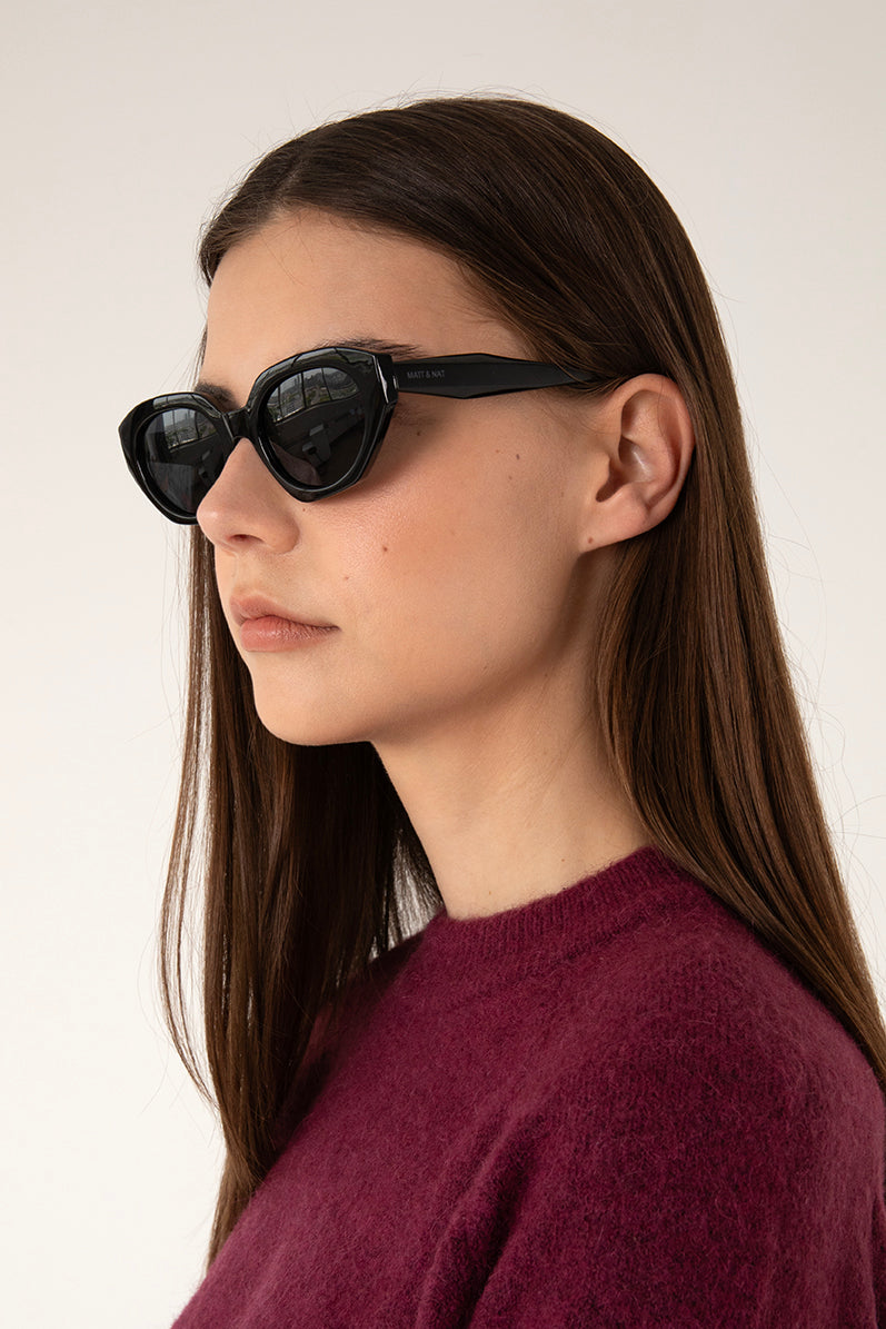 LACI Cat Eye Sunglasses | Color: Black - variant::black