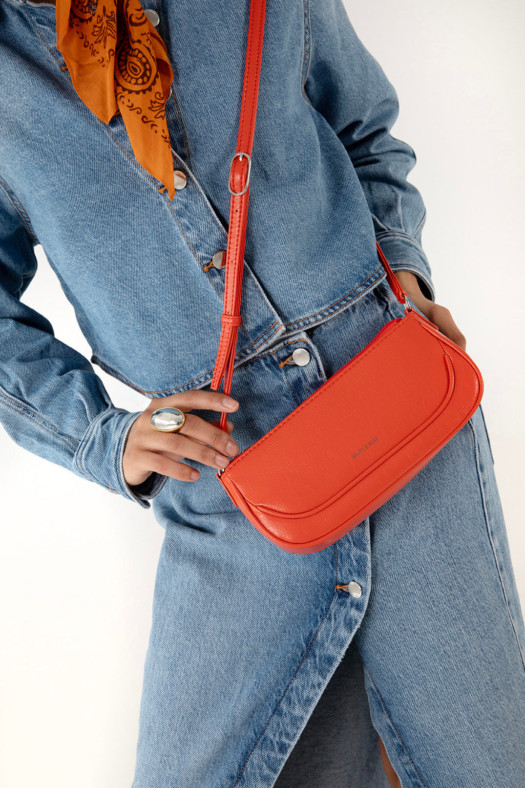 BUDDY Vegan Crossbody Bag – Theme | Color: Tomato - variant::tomato