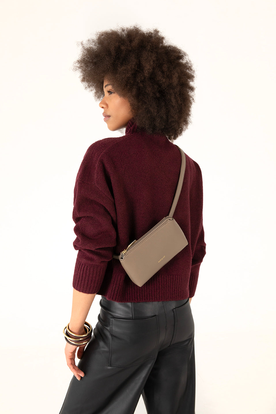 PETEL Vegan Belt Bag – Theme | Color: Black - variant::black