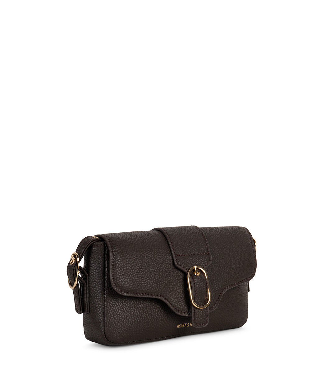 ISABELLE SM Vegan Crossbody Bag – Grain | Color: Fudge - variant::fudge