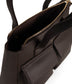 JORDI Vegan Tote Satchel – Grain | Color: Fudge - variant::fudge