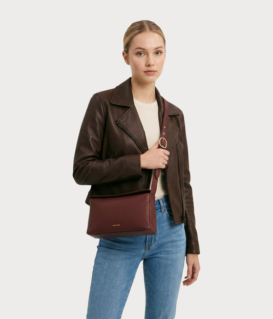 KERI Vegan Crossbody Bag – Grain | Color: Fudge - variant::fudge