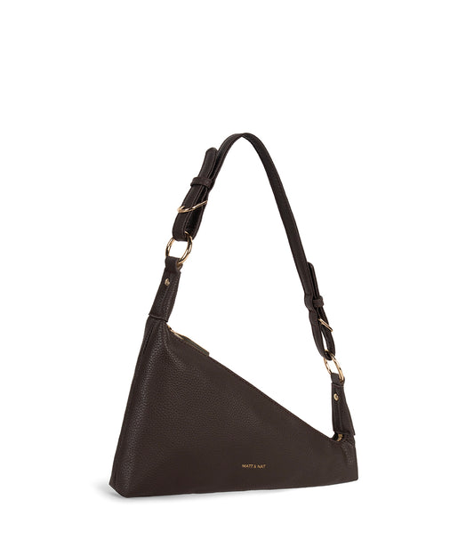 MATINA Vegan Shoulder Bag - Grain | Color: Fudge - variant::fudge