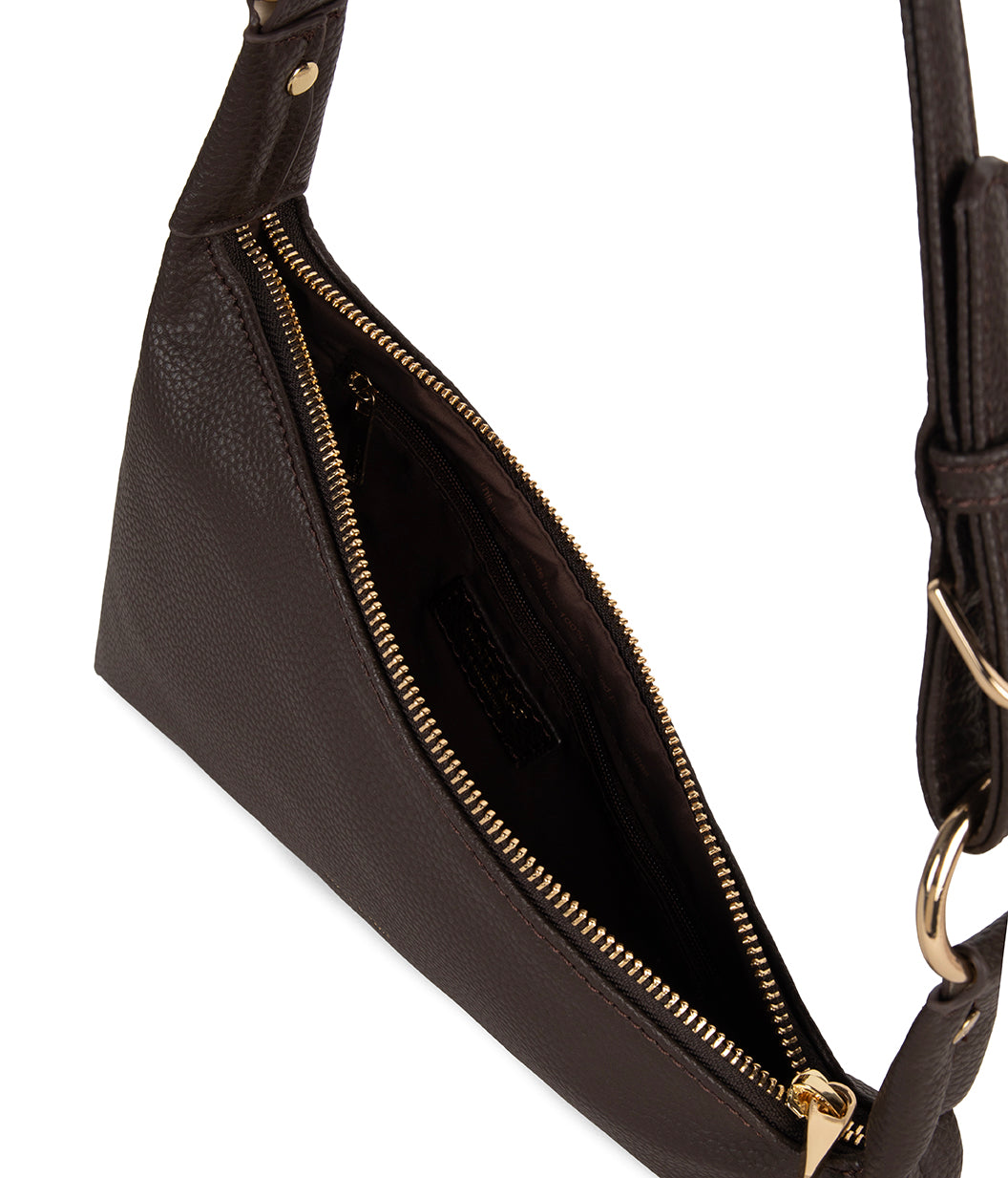 MATINA Vegan Shoulder Bag - Grain | Color: Fudge - variant::fudge