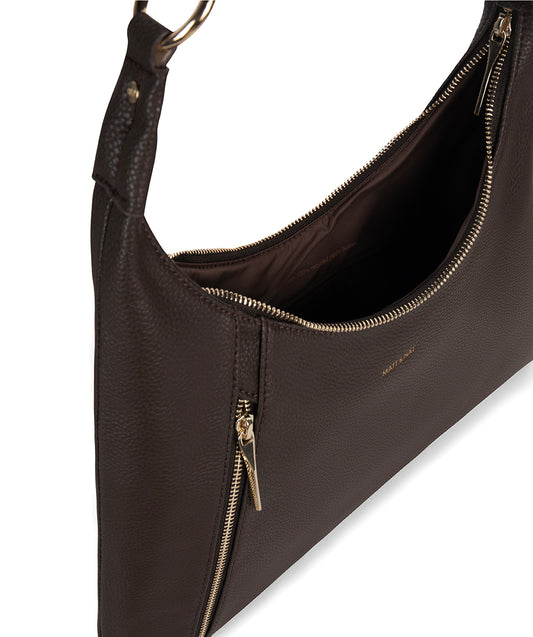 MORGAN Vegan Hobo Bag – Grain | Color: Fudge - variant::fudge