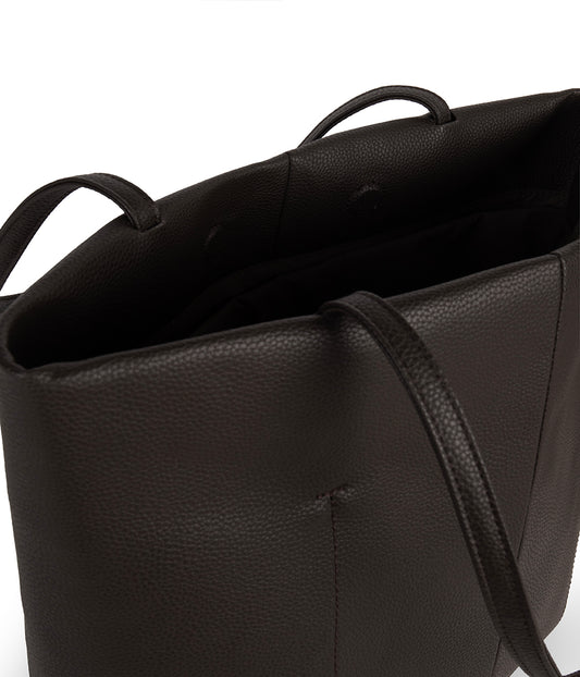 NATALIA Vegan Tote Bag – Grain | Color: Fudge - variant::fudge