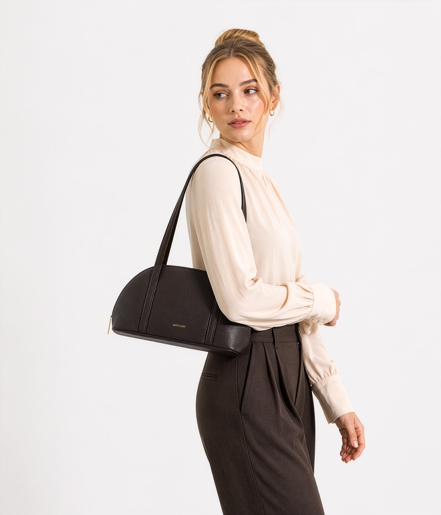REA Vegan Satchel - Grain | Color: Rosemary - variant::rosemary