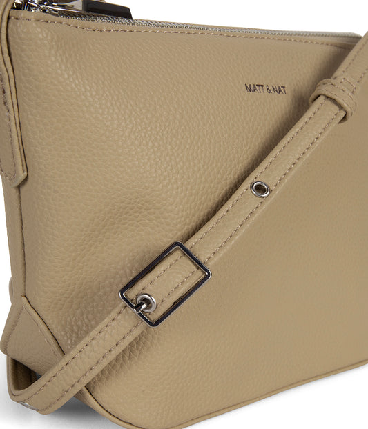 SAM Vegan Crossbody Bag - Grain | Color: Almond - variant::almond