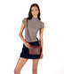SAM Vegan Crossbody Bag - Grain | Color: Fudge - variant::fudge
