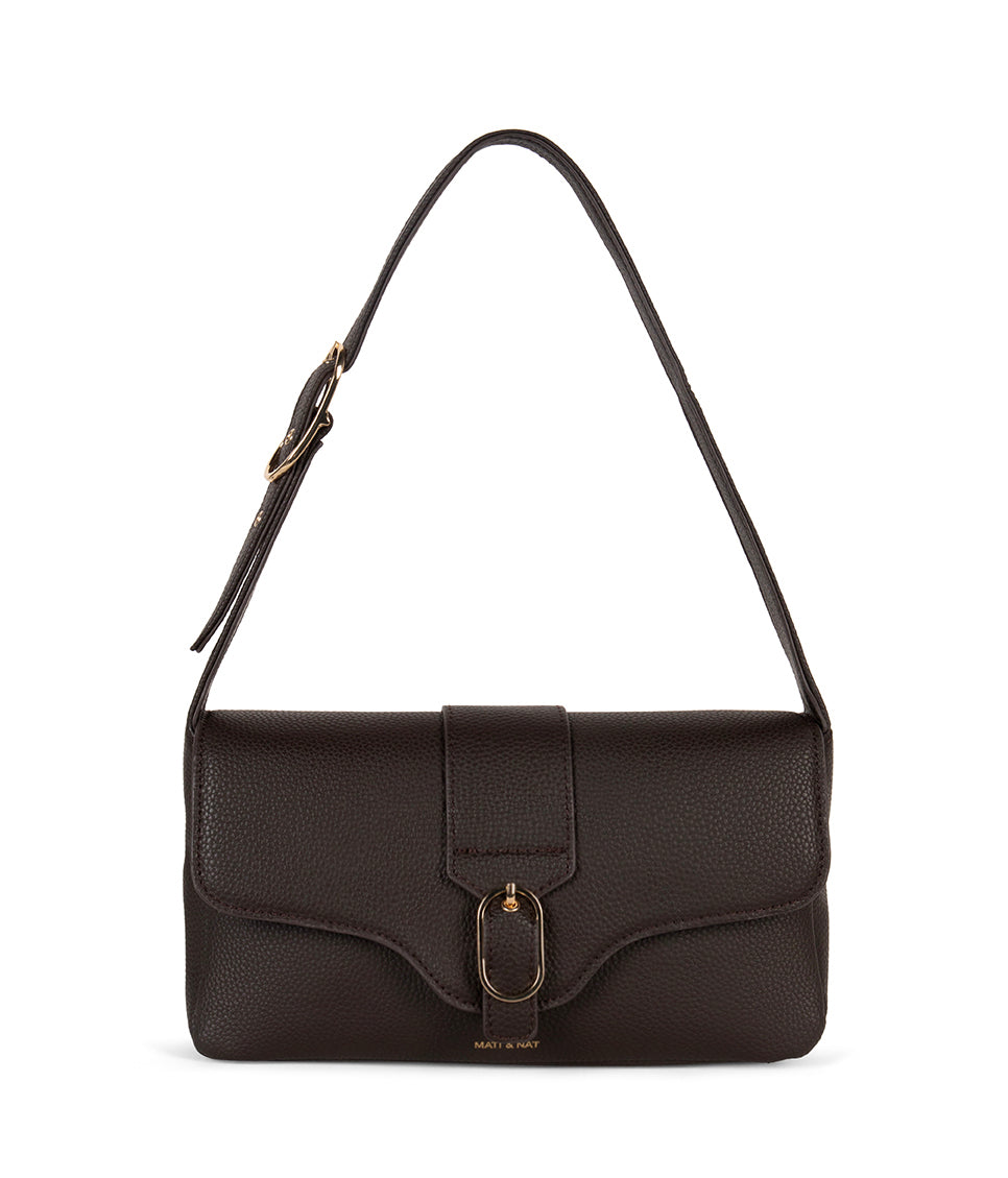 ISABELLE Vegan Shoulder Bag – Grain | Color: Fudge - variant::fudge