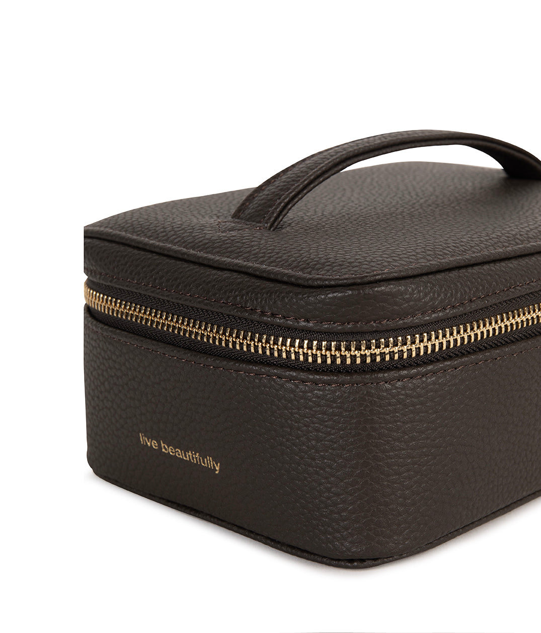 JULE Vegan Vanity Case - Grain | Color: Fudge - variant::fudge