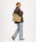 LUSIK Vegan Tote Bag – Grain | Color: Fudge - variant::fudge