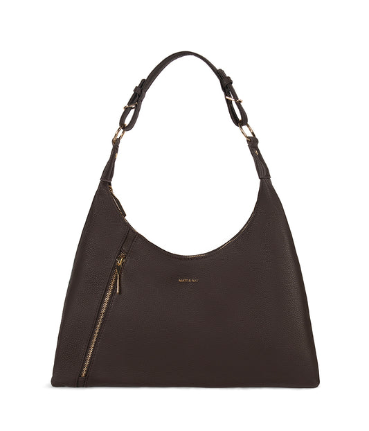 MORGAN Vegan Hobo Bag – Grain | Color: Fudge - variant::fudge
